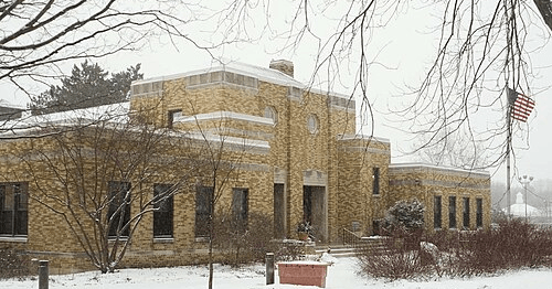 Mequon City Hall, listed on the National Register of Historic Places