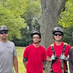 ISA-Certified arborists inspecting a dying tree in Milwaukee, WI
